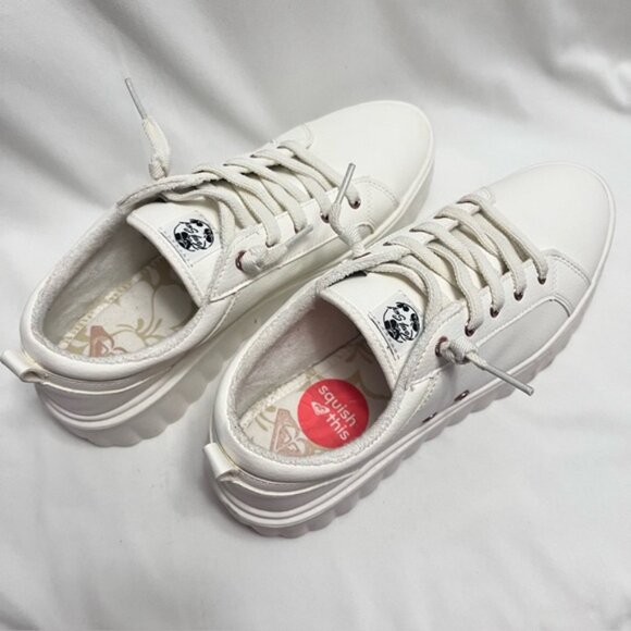 Roxy Chunky Platform Sneakers White & Rose Gold Size 10 - Picture 2 of 13